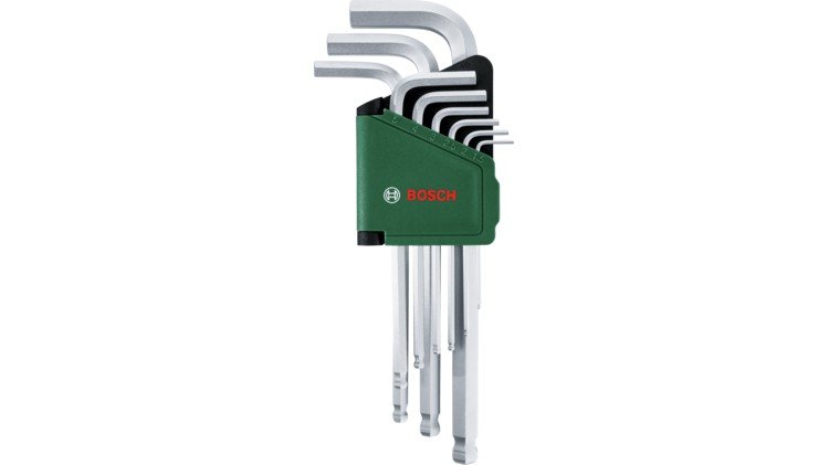 BOSCH DIY raktų šešiakampių rinkinys 1,5 - 10 mm 9 vnt.
