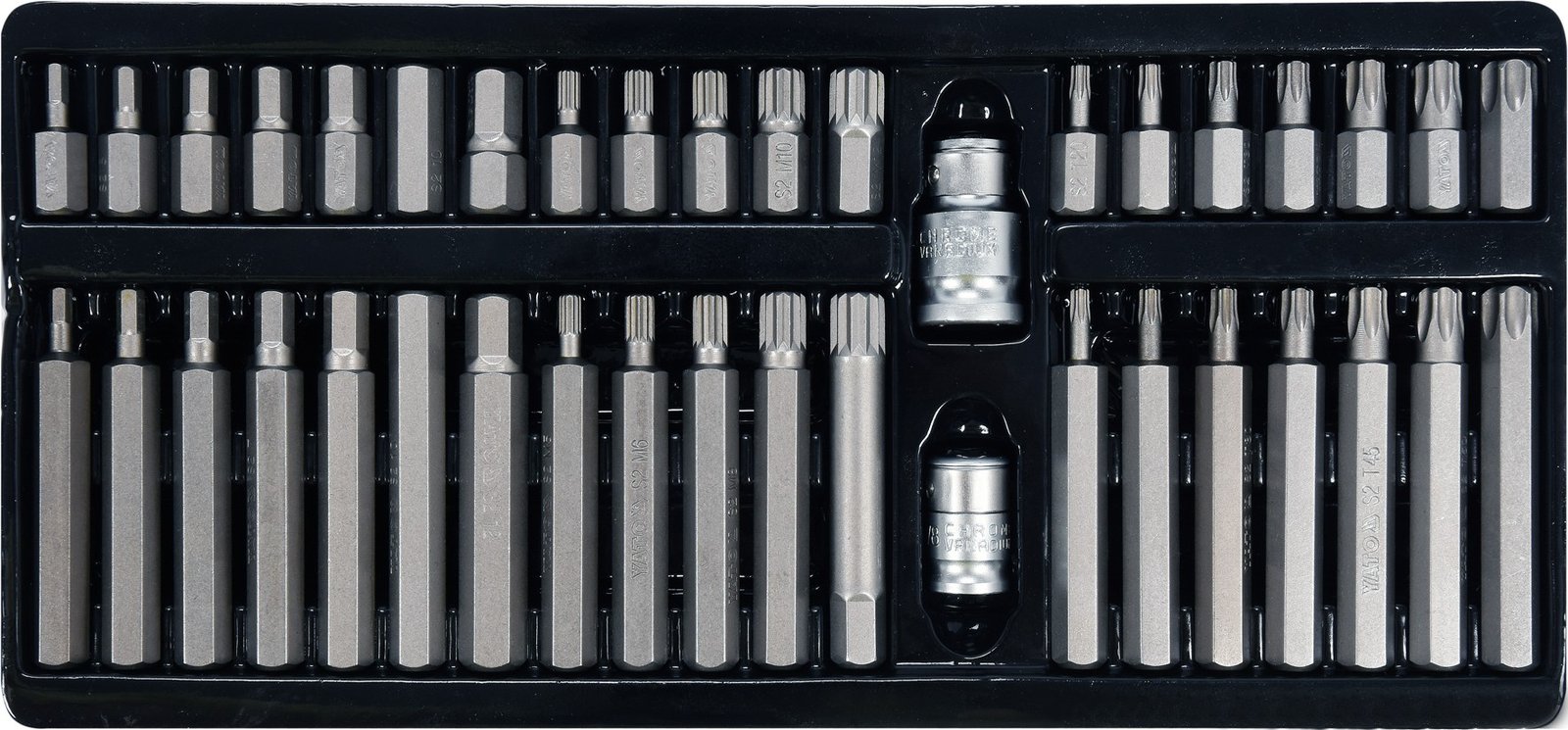 Yato YT-0400 sukimo antgalių rinkinys 40 vnt. 3/8"