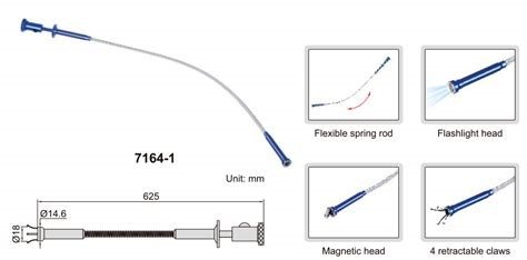 Insize 7164-1 universalus magnetas lankstus 625 mm LED