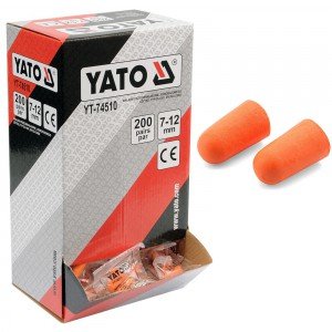 Yato YT-74510 ausų kamštukai vienkartiniai SNR 34 dB