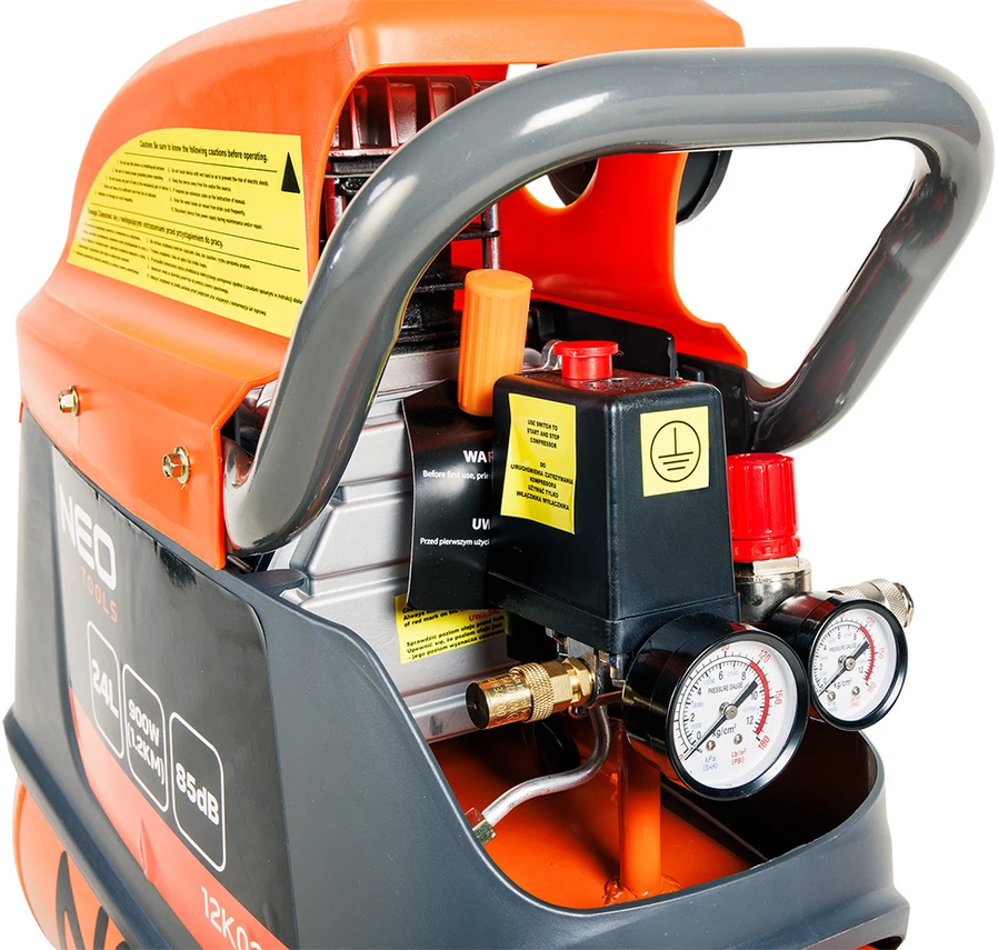 Neo 12K023 oro kompresorius 900W 24 litrų max 135 ltr/min 8 bar - Image 3
