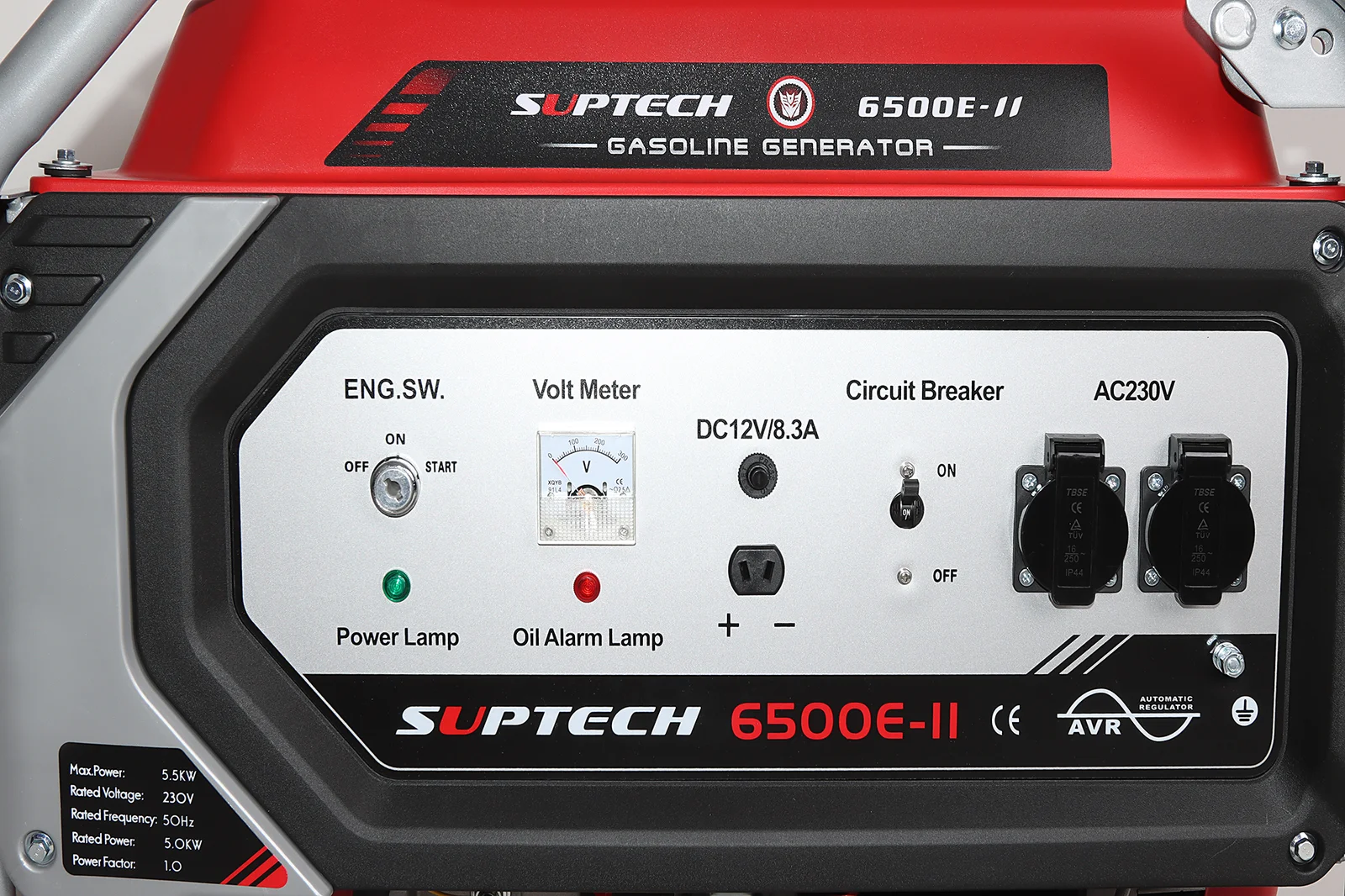 Suptech 3500-II elektros generatorius benzininis 3,0 kW AVR - Image 4