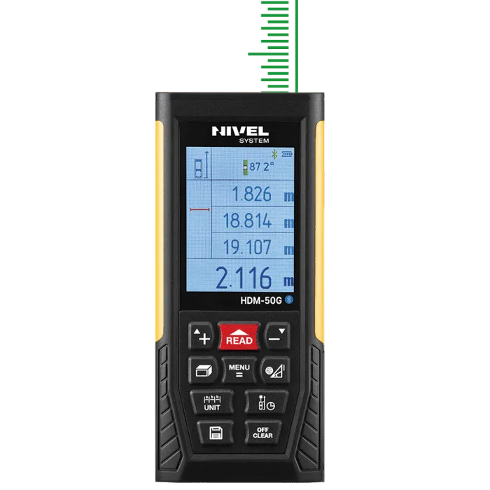 Nivel System HDM-50G lazerinis atstumų matuoklis žaliu spinduliu